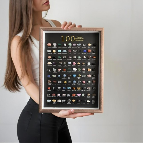 100 kinds mineral specimens - 100,